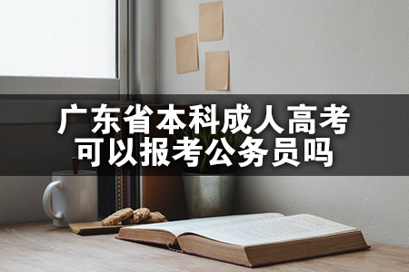 广东省本科成人高考可以报考公务员吗