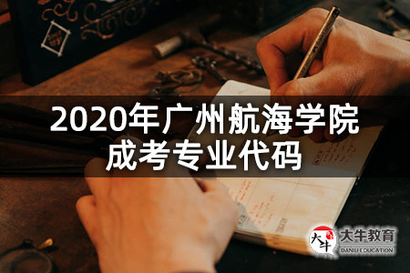 2020年广州航海学院成考专业代码