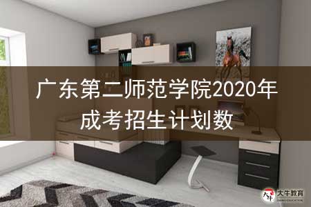 广东第二师范学院2020年成考招生计划数