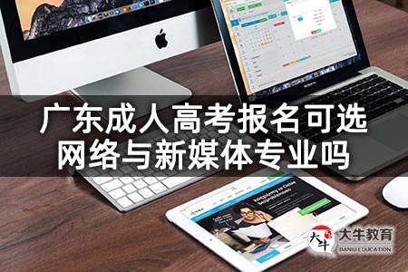 广东成人高考报名可选网络与新媒体专业吗