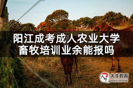 阳江成考成人农业大学畜牧培训业余能报吗