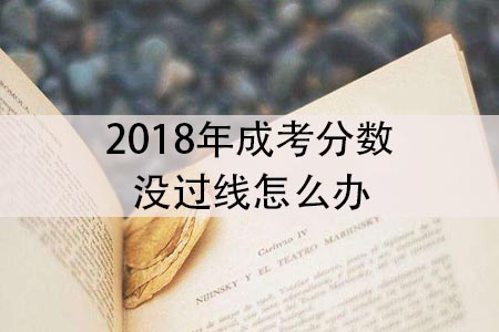 2018年成考分数没过线怎么办