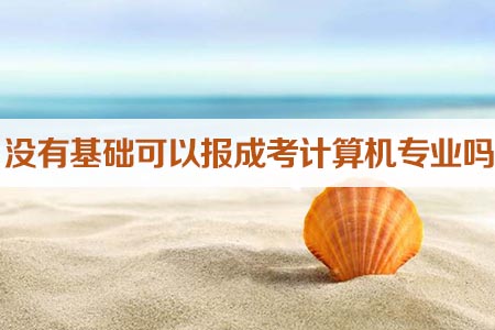 没有基础可以报成考计算机专业吗