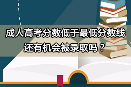 成人高考分数低于最低分数线还有机会被录取吗？