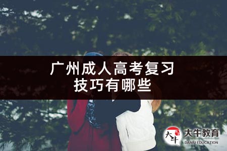 广州成人高考复习技巧有哪些