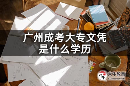 广州成考大专文凭是什么学历
