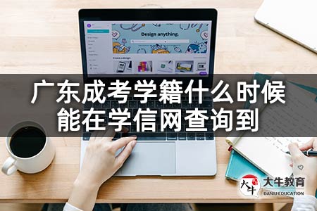 广东成考学籍什么时候能在学信网查询到