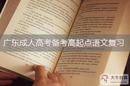 广东成人高考备考高起点语文如何复习
