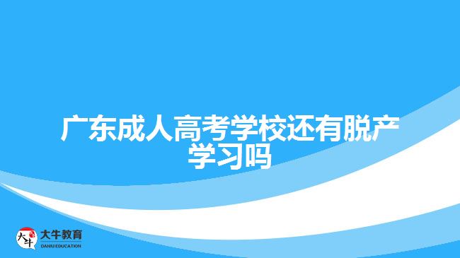 广东成人高考学校还有脱产学习吗