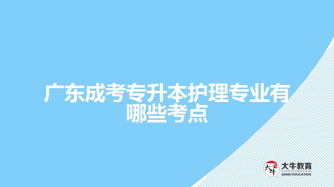 广东成考专升本护理专业有哪些考点